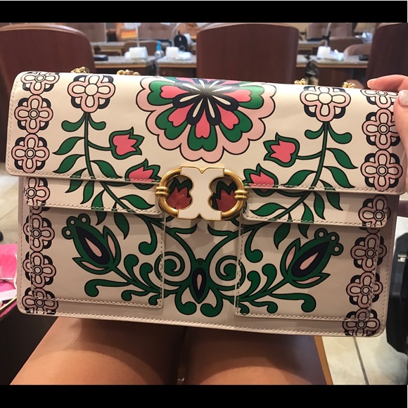 Tory Burch Handbags - Tory Burch Gemini link garden party